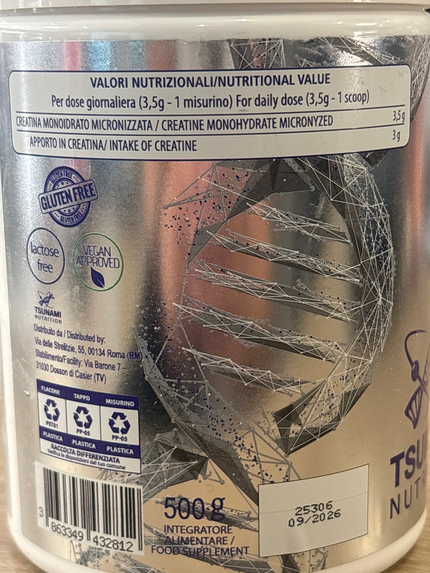 Créatine Tsunami nutrition