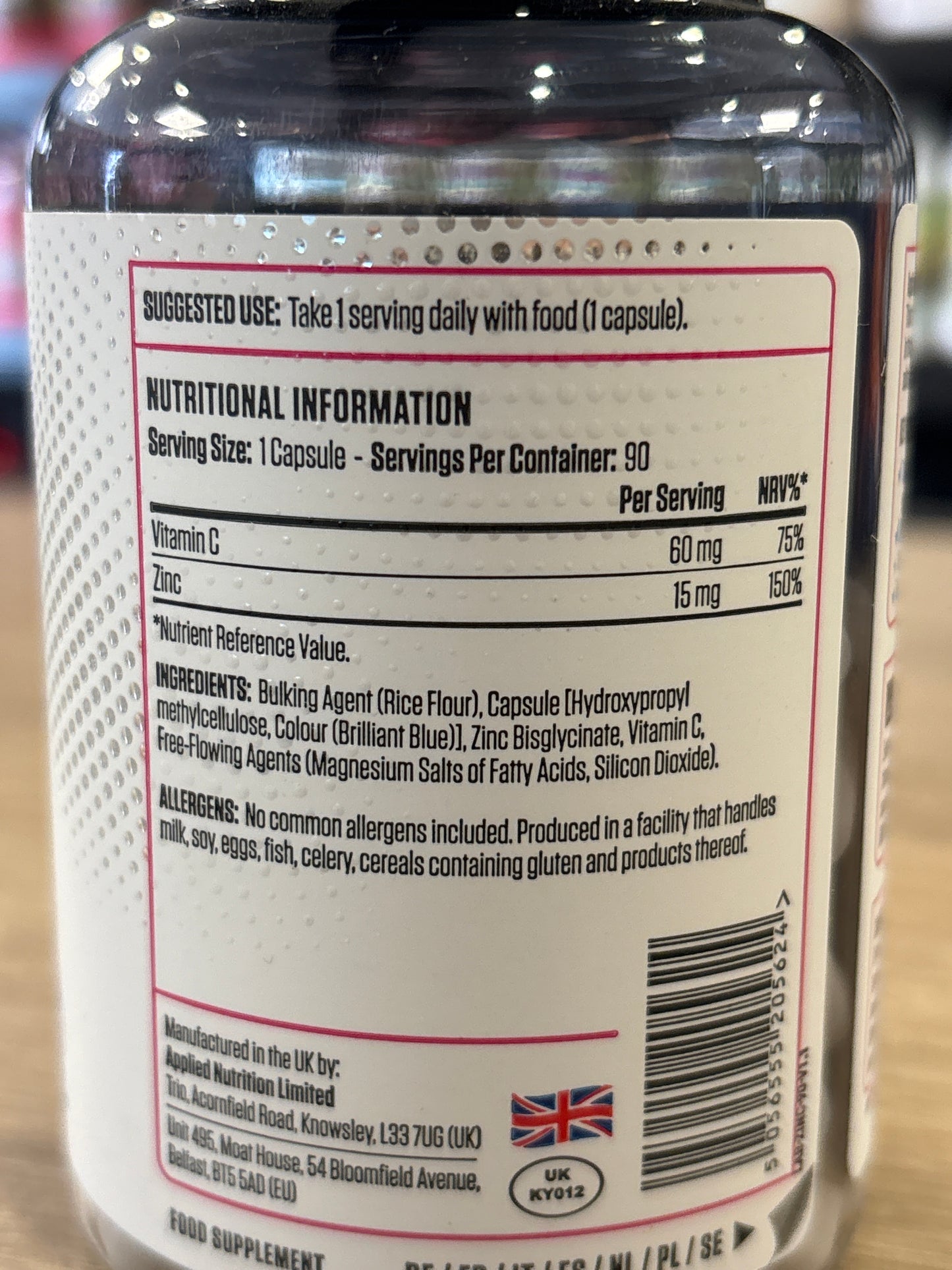 Zinc Applied nutrition