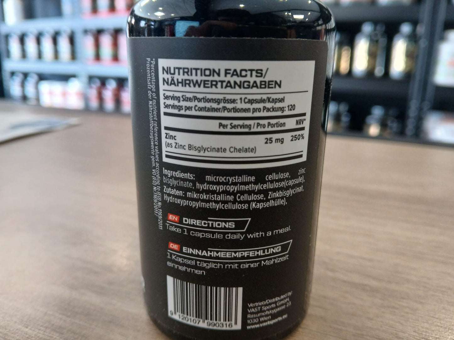 Zinc bisglycinate WAST