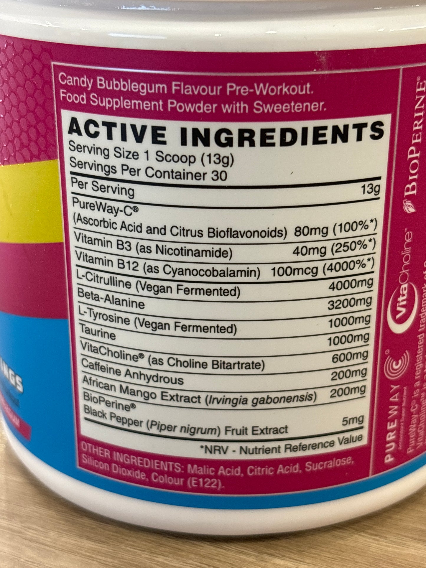 naughty boy pre-Workout energy