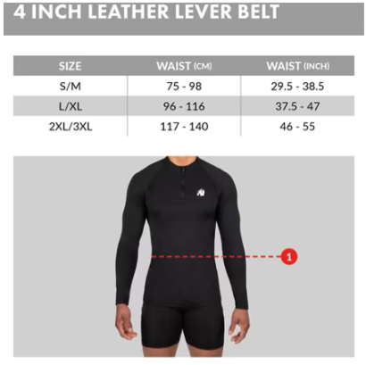 Ceinture à levier Gorilla Wear