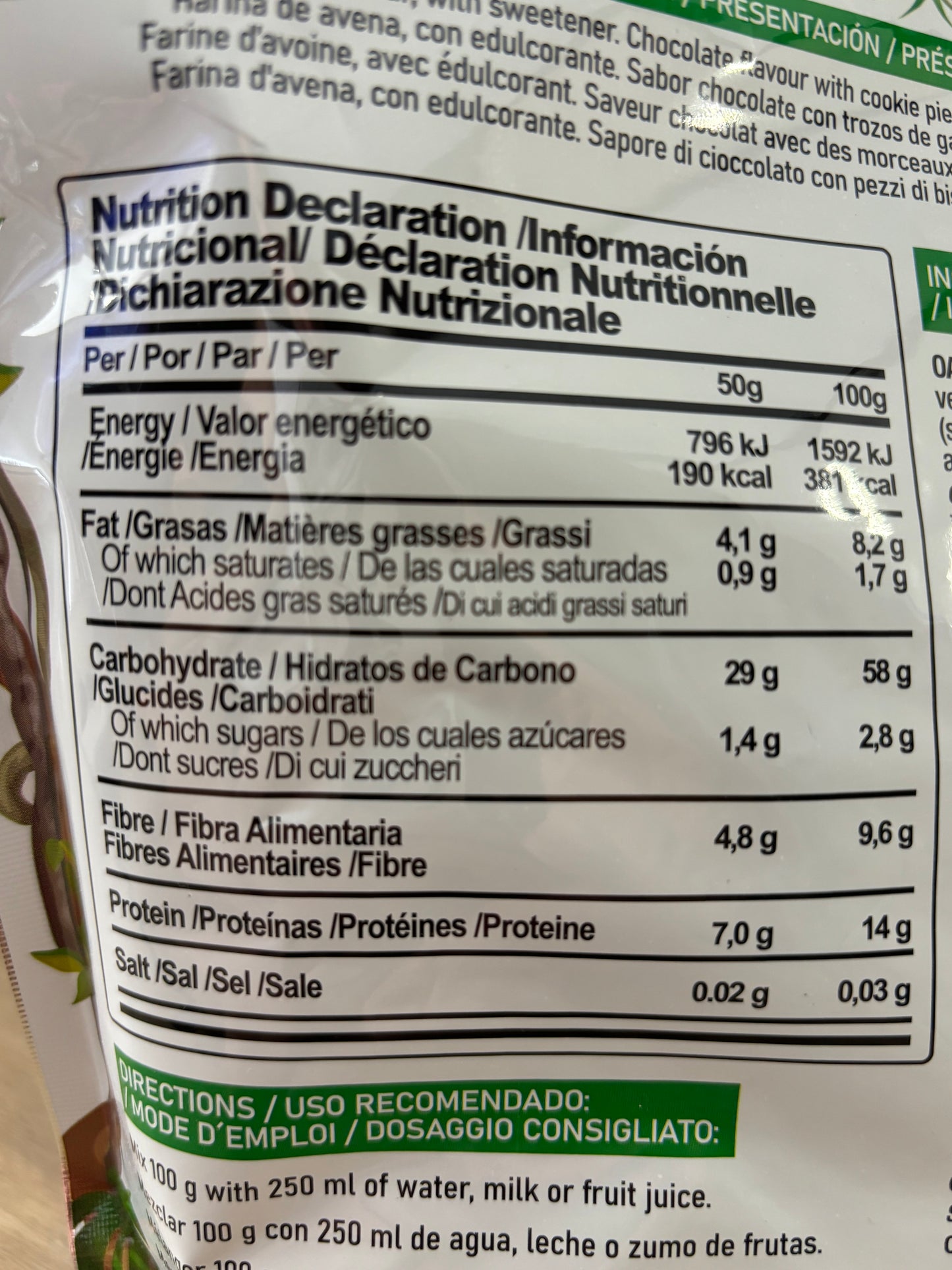 Farine d’avoine Life pro