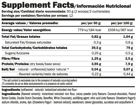 Crème de riz Amix
