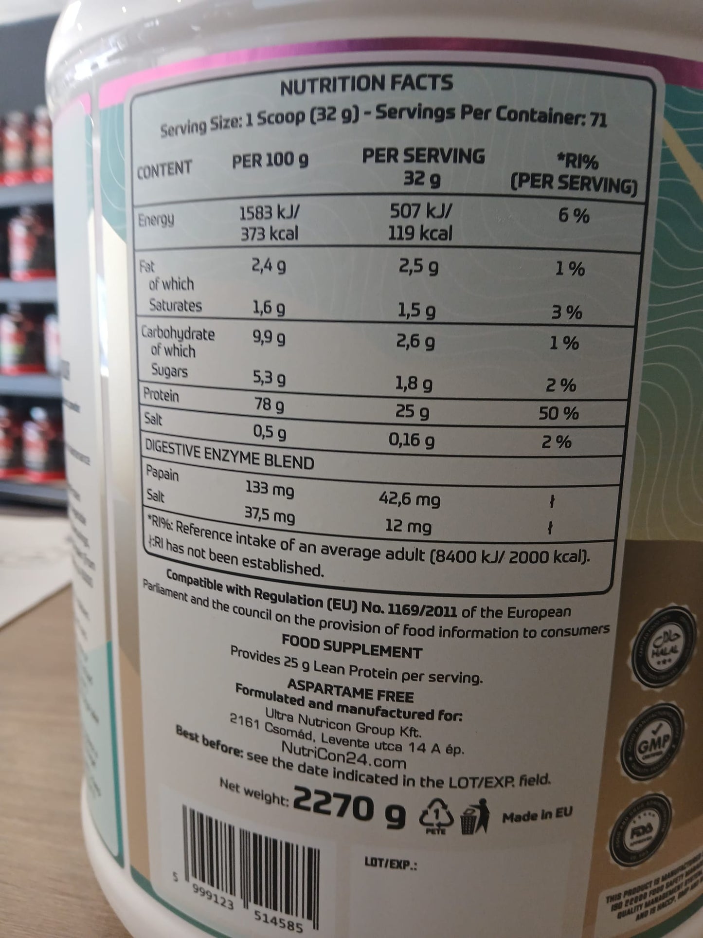 Whey concentrée Miami Vibes